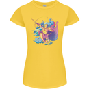 Artemis Greek Goddess of Wild Animals Womens Petite Cut T-Shirt Yellow
