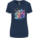 Artemis Greek Goddess of Wild Animals Womens Wider Cut T-Shirt Navy Blue