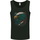 Artistic American Bald Eagle in Stars & Stripes Mens Vest Tank Top Black