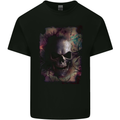Artistic Skull Gothic Goth Kids T-Shirt Childrens Black