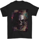 Artistic Skull Gothic Goth Mens T-Shirt Cotton Gildan Black