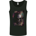 Artistic Skull Gothic Goth Mens Vest Tank Top Black