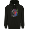 Artistic Technical Brain Artist Engineer Childrens Kids Hoodie Black