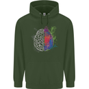 Artistic Technical Brain Artist Engineer Childrens Kids Hoodie Forest Green