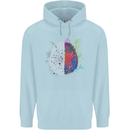 Artistic Technical Brain Artist Engineer Childrens Kids Hoodie Light Blue