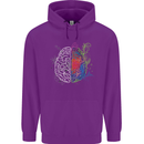 Artistic Technical Brain Artist Engineer Childrens Kids Hoodie Purple