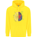 Artistic Technical Brain Artist Engineer Childrens Kids Hoodie Yellow
