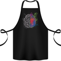 Artistic Technical Brain Artist Engineer Cotton Apron 100% Organic Black