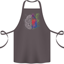Artistic Technical Brain Artist Engineer Cotton Apron 100% Organic Dark Grey