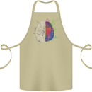 Artistic Technical Brain Artist Engineer Cotton Apron 100% Organic Khaki