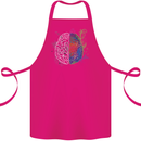 Artistic Technical Brain Artist Engineer Cotton Apron 100% Organic Pink
