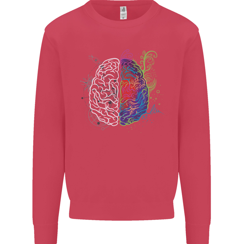 Artistic Technical Brain Artist Engineer Kids Sweatshirt Jumper Heliconia