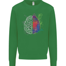 Artistic Technical Brain Artist Engineer Kids Sweatshirt Jumper Irish Green