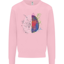 Artistic Technical Brain Artist Engineer Kids Sweatshirt Jumper Light Pink