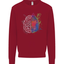 Artistic Technical Brain Artist Engineer Kids Sweatshirt Jumper Red
