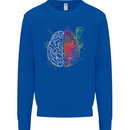 Artistic Technical Brain Artist Engineer Kids Sweatshirt Jumper Royal Blue