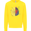 Artistic Technical Brain Artist Engineer Kids Sweatshirt Jumper Yellow