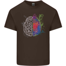 Artistic Technical Brain Artist Engineer Kids T-Shirt Childrens Chocolate