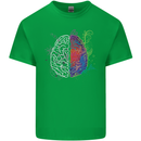 Artistic Technical Brain Artist Engineer Kids T-Shirt Childrens Irish Green