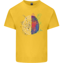 Artistic Technical Brain Artist Engineer Kids T-Shirt Childrens Yellow