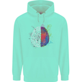 Artistic Technical Brain Artist Engineer Mens 80% Cotton Hoodie Peppermint