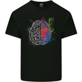 Artistic Technical Brain Artist Engineer Mens Cotton T-Shirt Tee Top Black
