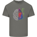 Artistic Technical Brain Artist Engineer Mens Cotton T-Shirt Tee Top Charcoal