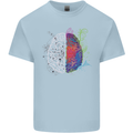 Artistic Technical Brain Artist Engineer Mens Cotton T-Shirt Tee Top Light Blue