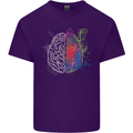 Artistic Technical Brain Artist Engineer Mens Cotton T-Shirt Tee Top Purple