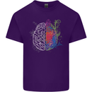 Artistic Technical Brain Artist Engineer Mens Cotton T-Shirt Tee Top Purple