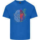 Artistic Technical Brain Artist Engineer Mens Cotton T-Shirt Tee Top Royal Blue