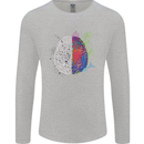 Artistic Technical Brain Artist Engineer Mens Long Sleeve T-Shirt Sports Grey