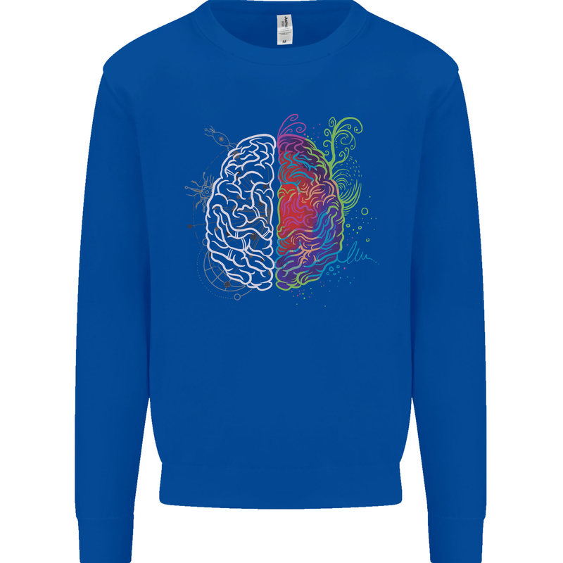 Artistic Technical Brain Artist Engineer Mens Sweatshirt Jumper Royal Blue