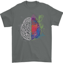 Artistic Technical Brain Artist Engineer Mens T-Shirt Cotton Gildan Charcoal