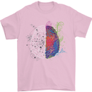 Artistic Technical Brain Artist Engineer Mens T-Shirt Cotton Gildan Light Pink