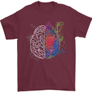 Artistic Technical Brain Artist Engineer Mens T-Shirt Cotton Gildan Maroon
