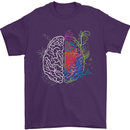 Artistic Technical Brain Artist Engineer Mens T-Shirt Cotton Gildan Purple