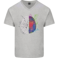 Artistic Technical Brain Artist Engineer Mens V-Neck Cotton T-Shirt Sports Grey