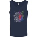 Artistic Technical Brain Artist Engineer Mens Vest Tank Top Navy Blue