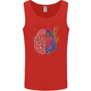 Artistic Technical Brain Artist Engineer Mens Vest Tank Top Red