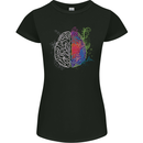 Artistic Technical Brain Artist Engineer Womens Petite Cut T-Shirt Black