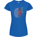 Artistic Technical Brain Artist Engineer Womens Petite Cut T-Shirt Royal Blue