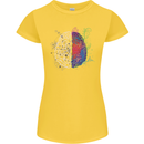 Artistic Technical Brain Artist Engineer Womens Petite Cut T-Shirt Yellow