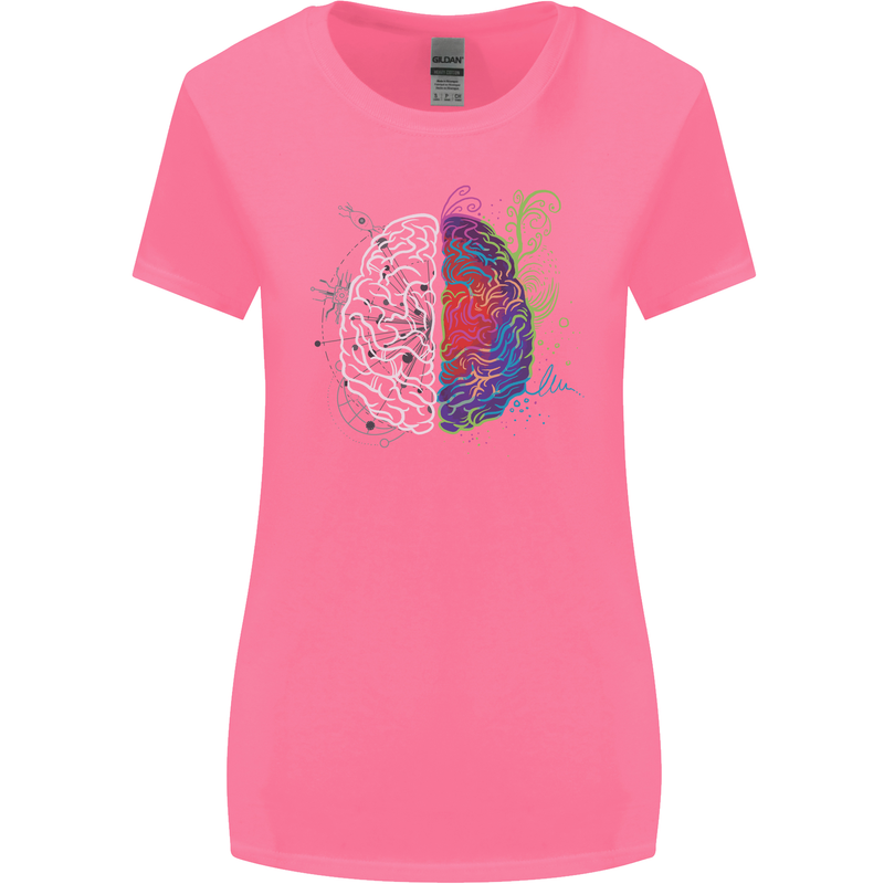 Artistic Technical Brain Artist Engineer Womens Wider Cut T-Shirt Azalea