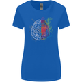 Artistic Technical Brain Artist Engineer Womens Wider Cut T-Shirt Royal Blue