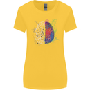 Artistic Technical Brain Artist Engineer Womens Wider Cut T-Shirt Yellow