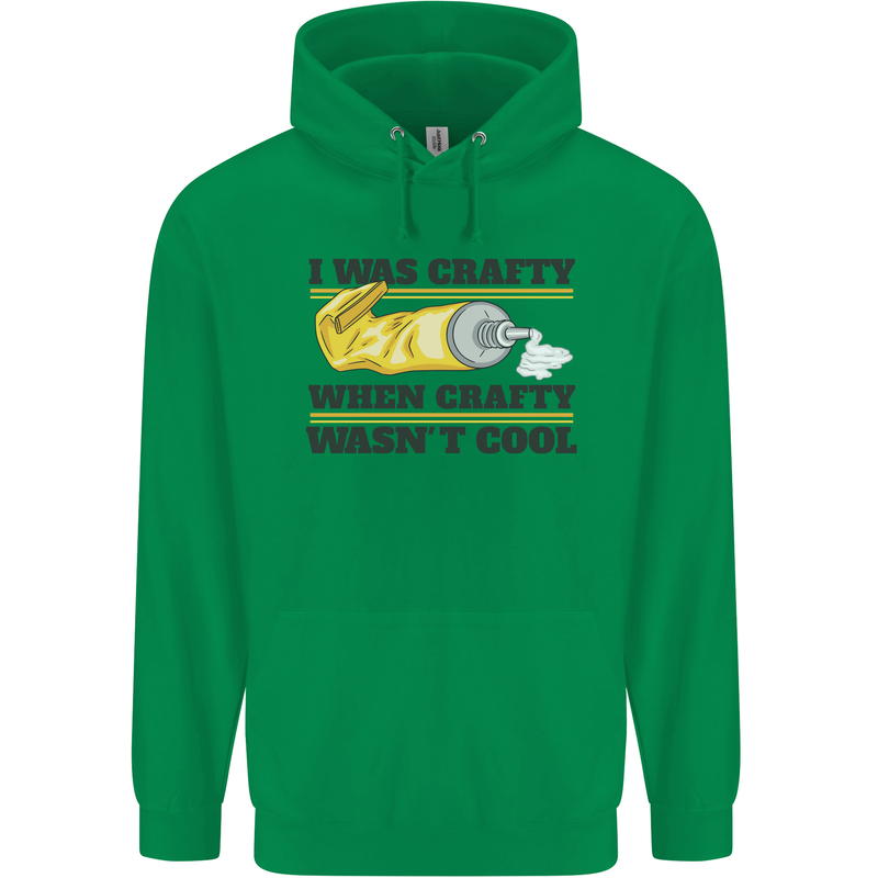 Arts and Crafts Funny Crafty Art Artist Childrens Kids Hoodie Irish Green
