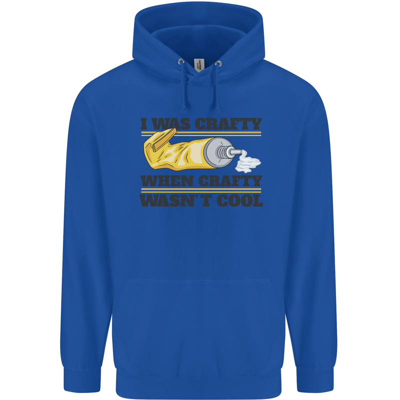 Arts and Crafts Funny Crafty Art Artist Childrens Kids Hoodie Royal Blue