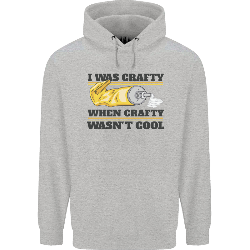 Arts and Crafts Funny Crafty Art Artist Childrens Kids Hoodie Sports Grey