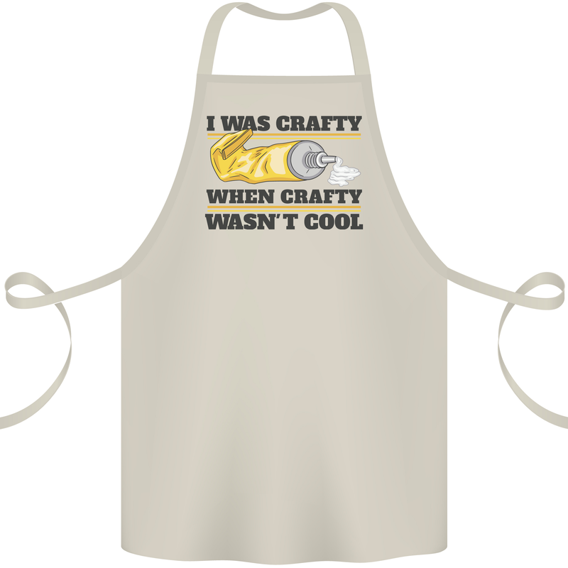 Arts and Crafts Funny Crafty Art Artist Cotton Apron 100% Organic Natural